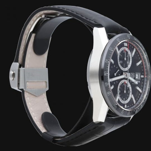 Montre TAG Heuer Carrera - Montre Calibre 16 Chronograph en acier 58 Facettes MT46507