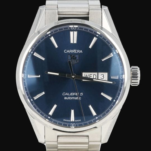 Montre TAG Heuer Carrera Calibre 5 - Montre en acier 58 Facettes MT46539