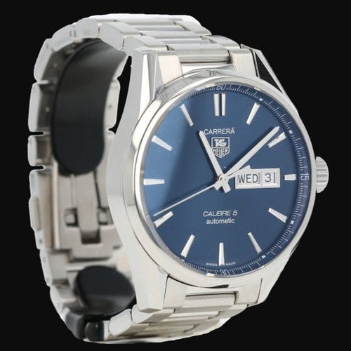 Montre TAG Heuer Carrera Calibre 5 - Montre en acier 58 Facettes MT46539