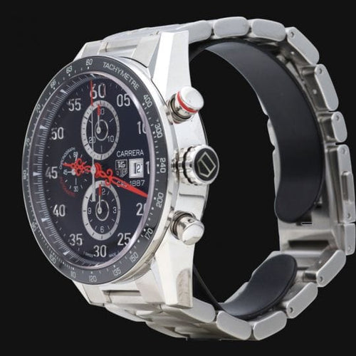 Montre TAG Heuer Carrera - Montre Calibre 1887 en acier 58 Facettes MT46483