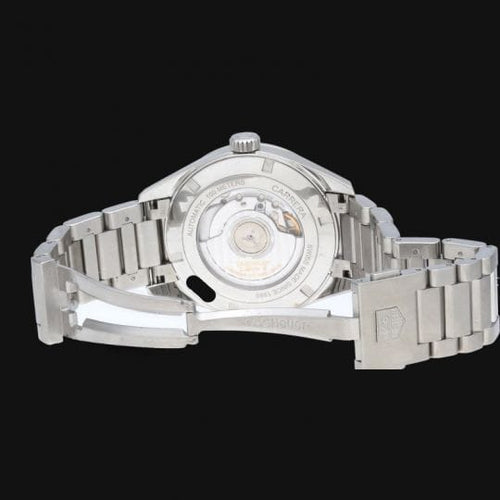 Montre TAG Heuer Carrera - Montre Calibre 8 GMT en acier 58 Facettes MT46542