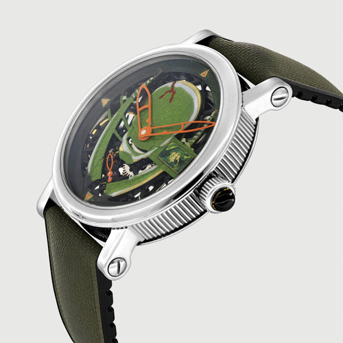 Montre Bellecour - Montre Tête de Mort en acier 58 Facettes 68801369
