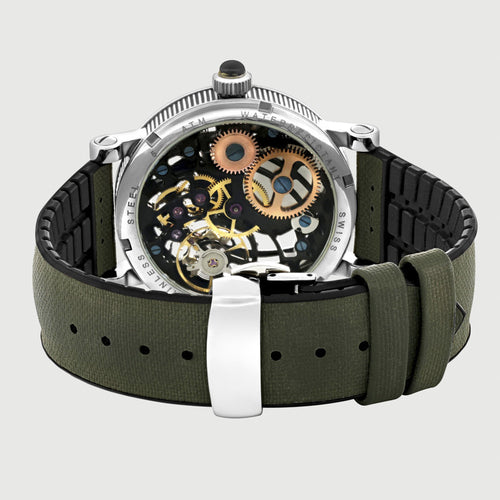 Montre Bellecour - Montre Tête de Mort en acier 58 Facettes 68801369