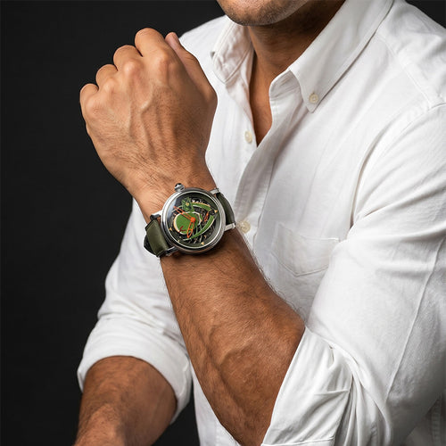 Montre Bellecour - Montre Tête de Mort en acier 58 Facettes 68801369