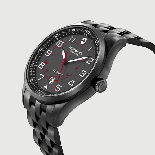 Montre Victorinox Airboss - Montre Black Edition en acier PVD noir 58 Facettes 68801583