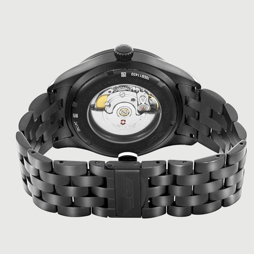 Montre Victorinox Airboss - Montre Black Edition en acier PVD noir 58 Facettes 68801583