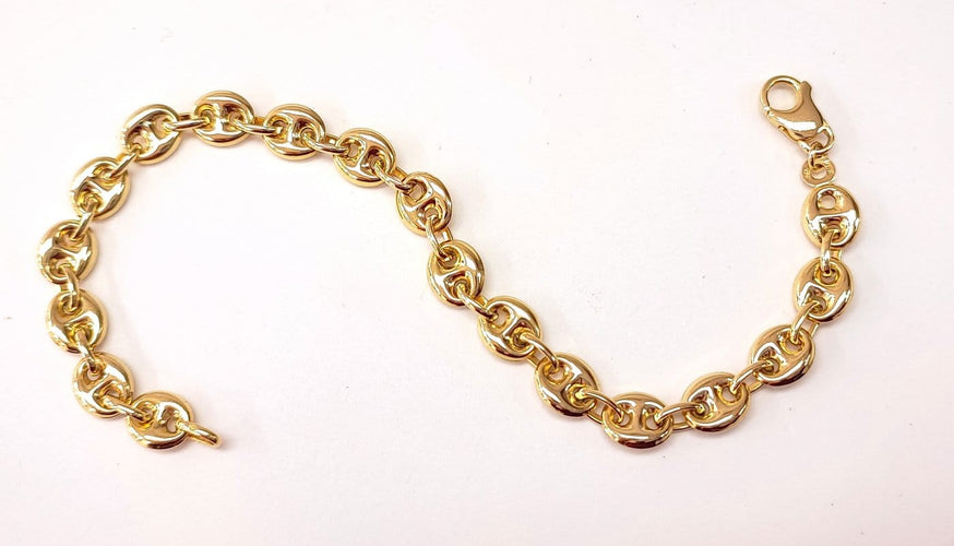 Bracelet Bracelet grain de café en or jaune 18K 58 Facettes bra.café-2339