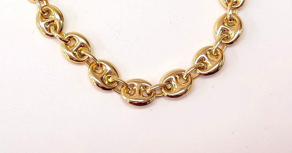 Bracelet Bracelet grain de café en or jaune 18K 58 Facettes bra.café-2339