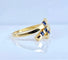 Bague 50 Bague en or jaune 18 carats et 4 saphirs 58 Facettes AB730
