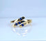 Bague 50 Bague en or jaune 18 carats et 4 saphirs 58 Facettes AB730