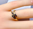 Bague 50 Bague en or jaune 18 carats et 4 saphirs 58 Facettes AB730