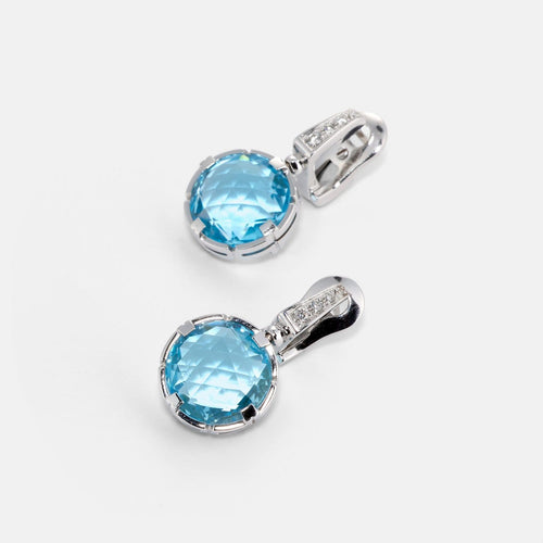 Boucles d'oreilles BVLGARI Parentesi Cocktail - Boucles d'oreilles en or blanc et diamants 58 Facettes -