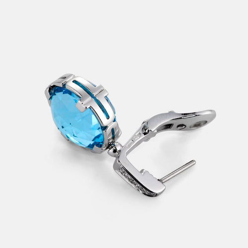 Boucles d'oreilles BVLGARI Parentesi Cocktail - Boucles d'oreilles en or blanc et diamants 58 Facettes -