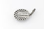 Collier Collier contemporain en platine, or blanc, saphir et diamants 58 Facettes 12159