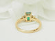Bague 53 Bague en or jaune 18 kt avec émeraude et diamants 58 Facettes F5073