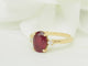 Bague 53 Bague rubis 2,59 ct et diamants en or jaune 18 ct 58 Facettes F5072