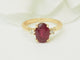 Bague 53 Bague rubis 2,59 ct et diamants en or jaune 18 ct 58 Facettes F5072