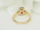 Bague 53 Bague rubis 2,59 ct et diamants en or jaune 18 ct 58 Facettes F5072