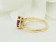 Bague 53 Bague rubis 2,59 ct et diamants en or jaune 18 ct 58 Facettes F5072