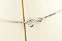 Collier Collier double cœur en or blanc 18K et diamants 58 Facettes CLDIAMBLACK-107