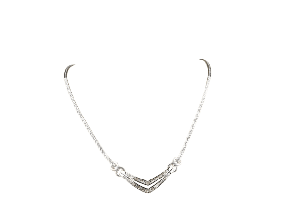Collier Collier en or jaune 18K et diamants naturels light brown 58 Facettes CL11153635-107
