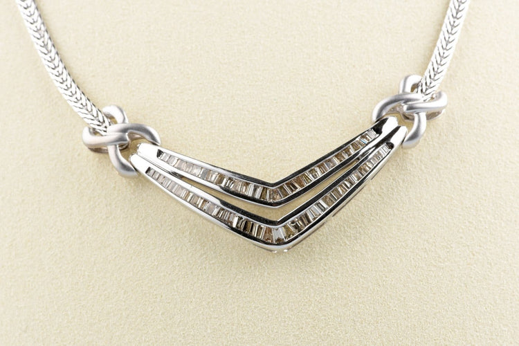 Collier Collier en or jaune 18K et diamants naturels light brown 58 Facettes CL11153635-107
