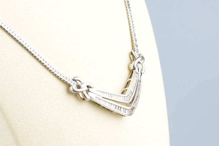 Collier Collier en or jaune 18K et diamants naturels light brown 58 Facettes CL11153635-107