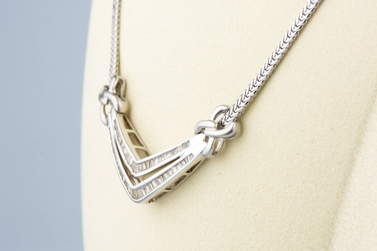 Collier Collier en or jaune 18K et diamants naturels light brown 58 Facettes CL11153635-107