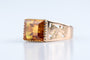 Bague 61 Bague citrine en or rose 18K 58 Facettes BGCITOC720-107