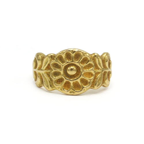 Bague 58 Bague bandeau Tournesol en or jaune 58 Facettes 260134R