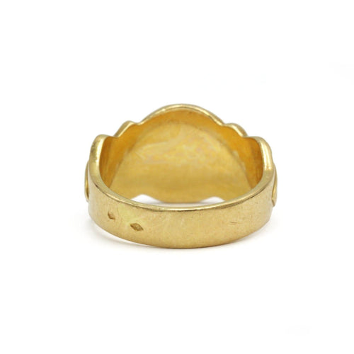 Bague 58 Bague bandeau Tournesol en or jaune 58 Facettes 260134R