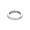 Bague 49 Alliance tour complet en or blanc et diamants baguette 58 Facettes P53L19