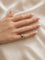 Bague 45 Bague jonc en or jaune 18K, saphir ovale et diamants 58 Facettes LP1898/UNNB