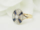 Bague 55 Bague Art déco en or jaune, platine, saphirs et diamants 58 Facettes 33770