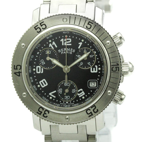 Montre Hermès Clipper Diver - Montre chronographe quartz en acier inoxydable 58 Facettes qnv9jba4jg