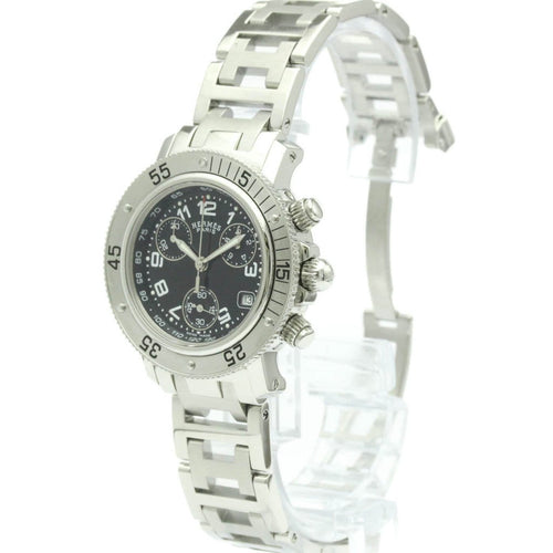 Montre Hermès Clipper Diver - Montre chronographe quartz en acier inoxydable 58 Facettes qnv9jba4jg