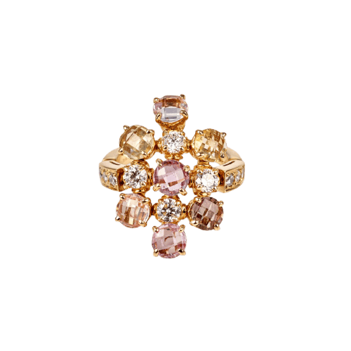 Bague 50 BVLGARI Allegra - Bague en or jaune, diamants et saphirs 58 Facettes 282