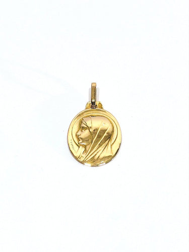 Pendentif Lasserre - Médaille religieuse Vierge en or rose 58 Facettes id: 1763678