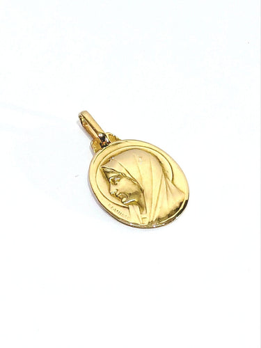 Pendentif Lasserre - Médaille religieuse Vierge en or rose 58 Facettes id: 1763678