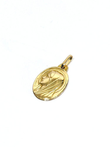 Pendentif Lasserre - Médaille religieuse Vierge en or rose 58 Facettes id: 1763678