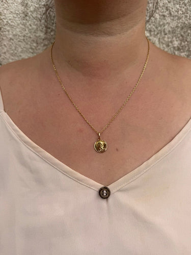 Pendentif Médaille du Christ en or rose 18 carats 58 Facettes id: 1763685