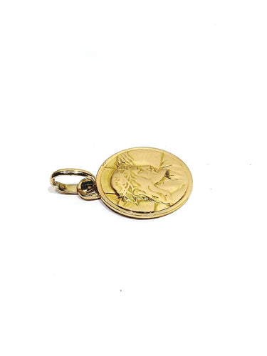 Pendentif Médaille du Christ en or rose 18 carats 58 Facettes id: 1763685