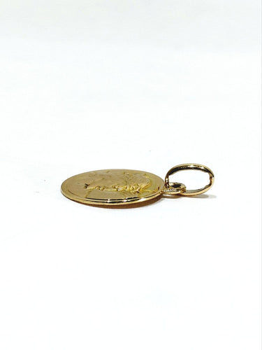 Pendentif Médaille du Christ en or rose 18 carats 58 Facettes id: 1763685