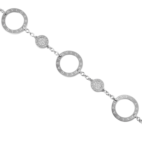Bracelet Bvlgari Bvlgari - Bracelet en or blanc et diamants 58 Facettes 285