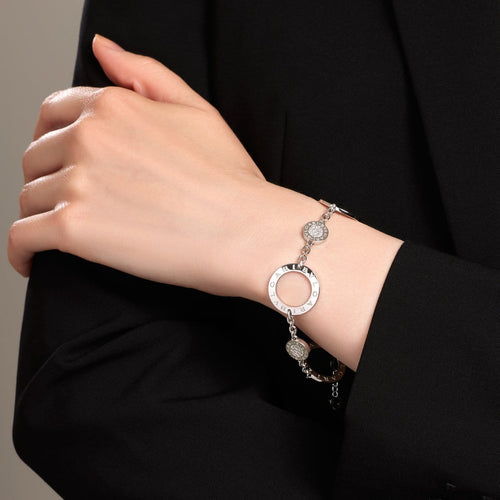 Bracelet Bvlgari Bvlgari - Bracelet en or blanc et diamants 58 Facettes 285