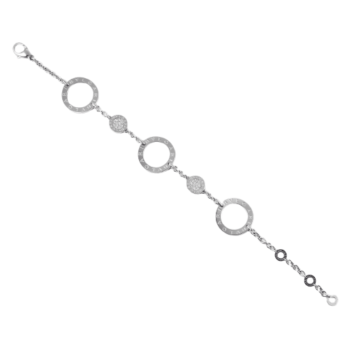 Bracelet Bvlgari Bvlgari - Bracelet en or blanc et diamants 58 Facettes 285