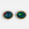 Boucles d'oreilles Boucles d'oreilles en or jaune et opales noires naturelles 58 Facettes E010