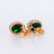 Boucles d'oreilles Boucles d'oreilles en or jaune et opales noires naturelles 58 Facettes E010