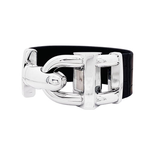 Montre Van Cleef & Arpels Cadenas - Montre en acier et cuir 58 Facettes 35618