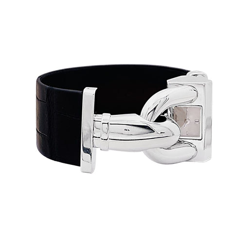 Montre Van Cleef & Arpels Cadenas - Montre en acier et cuir 58 Facettes 35618